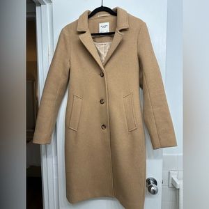 Abercrombie & Fitch Wool-Blend Dad Coat
